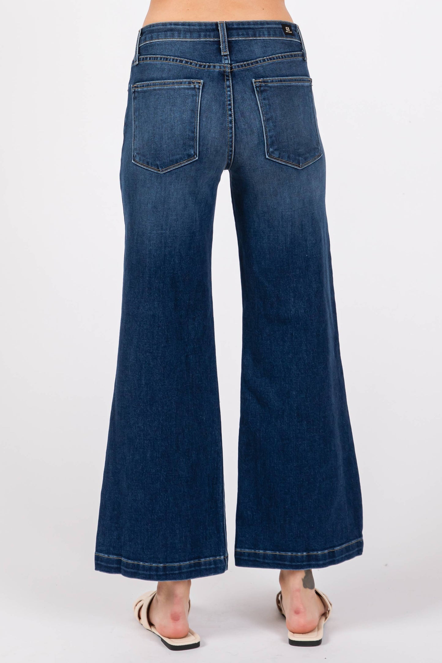 Wide Leg Culotte Jeans