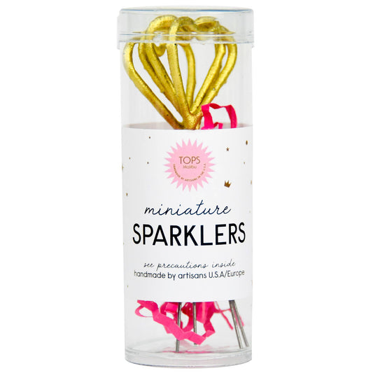 Gold Heart Sparkler Wands