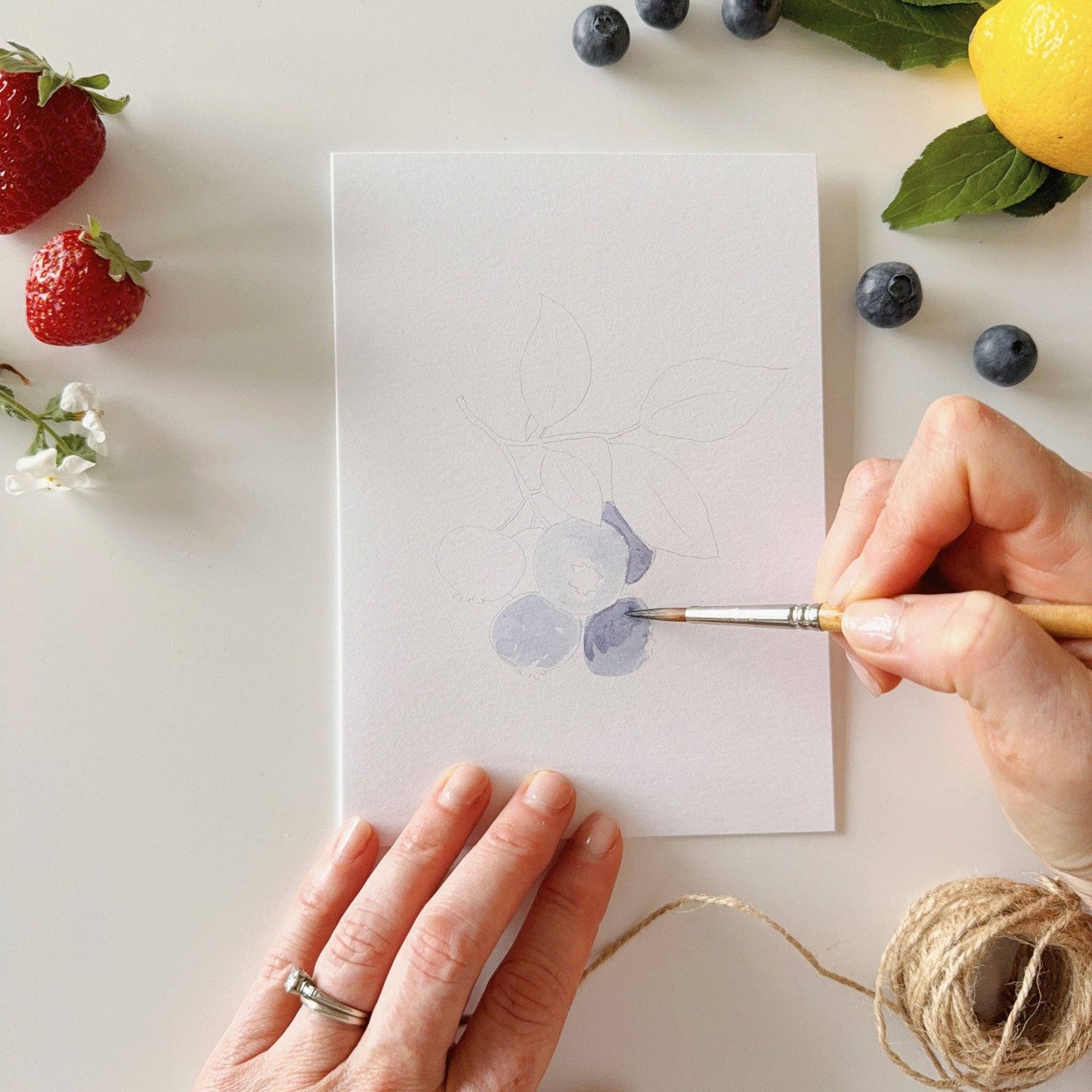Fruit  Watercolor Notecards