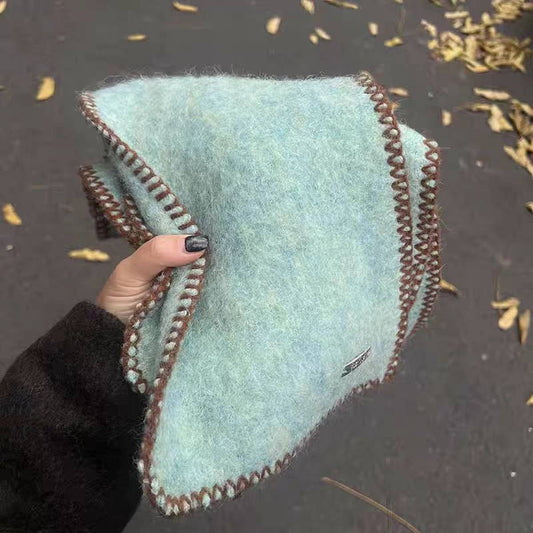 Colorblock Trim Scarf