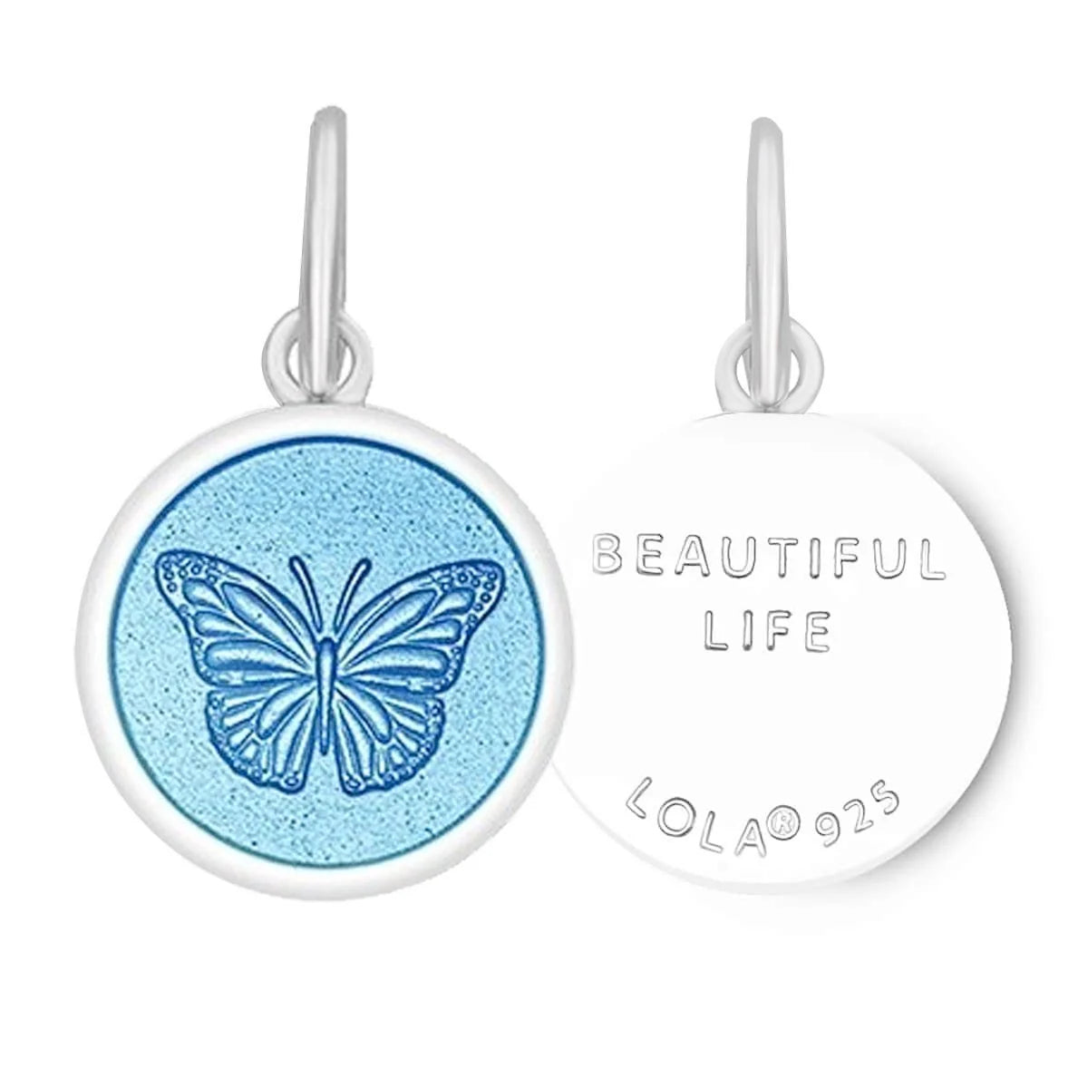 Butterfly Mixed Metal Gold Center Small Pendant
