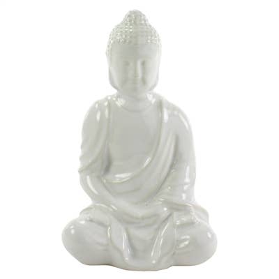 Sitting White Buddha