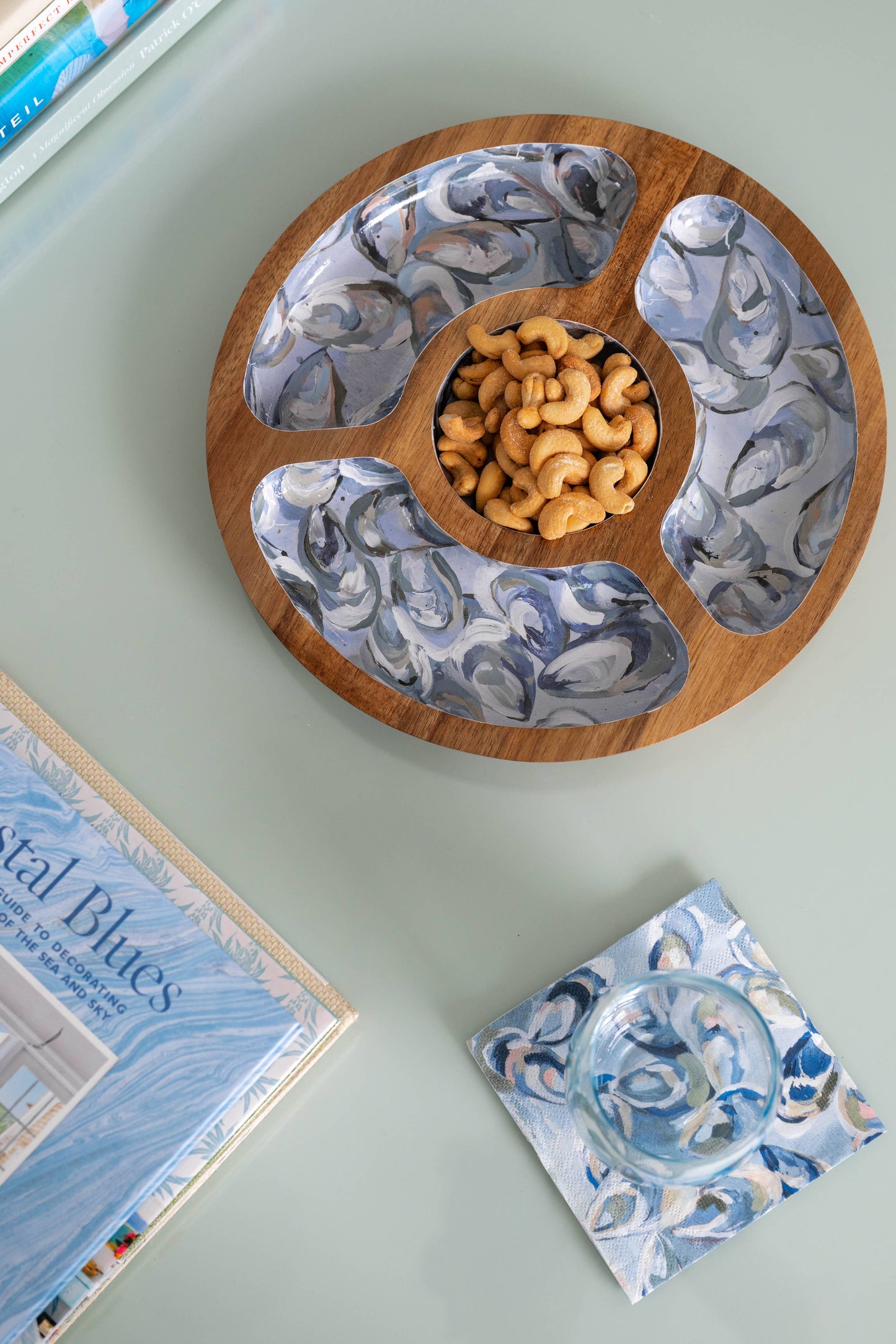 Pewter Shells  Snack Tray