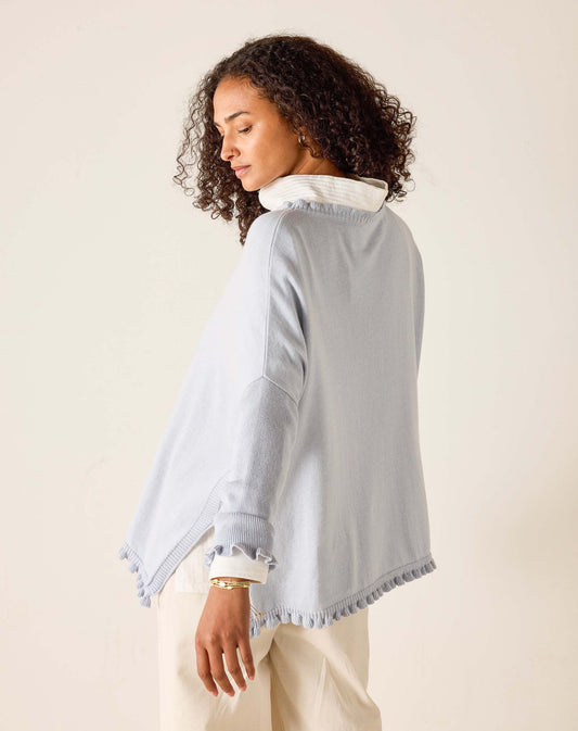 Dreamy Blue Catalina Ruffle Sweater