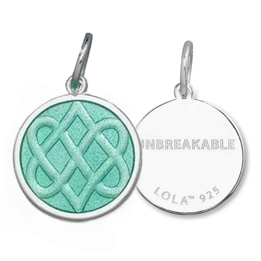Celtic Knot Mixed Metal Gold Small Pendant