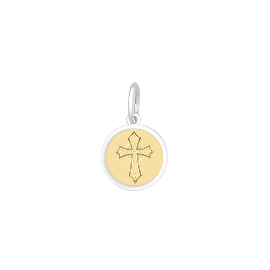 Cross Gold Center Mini Pendant