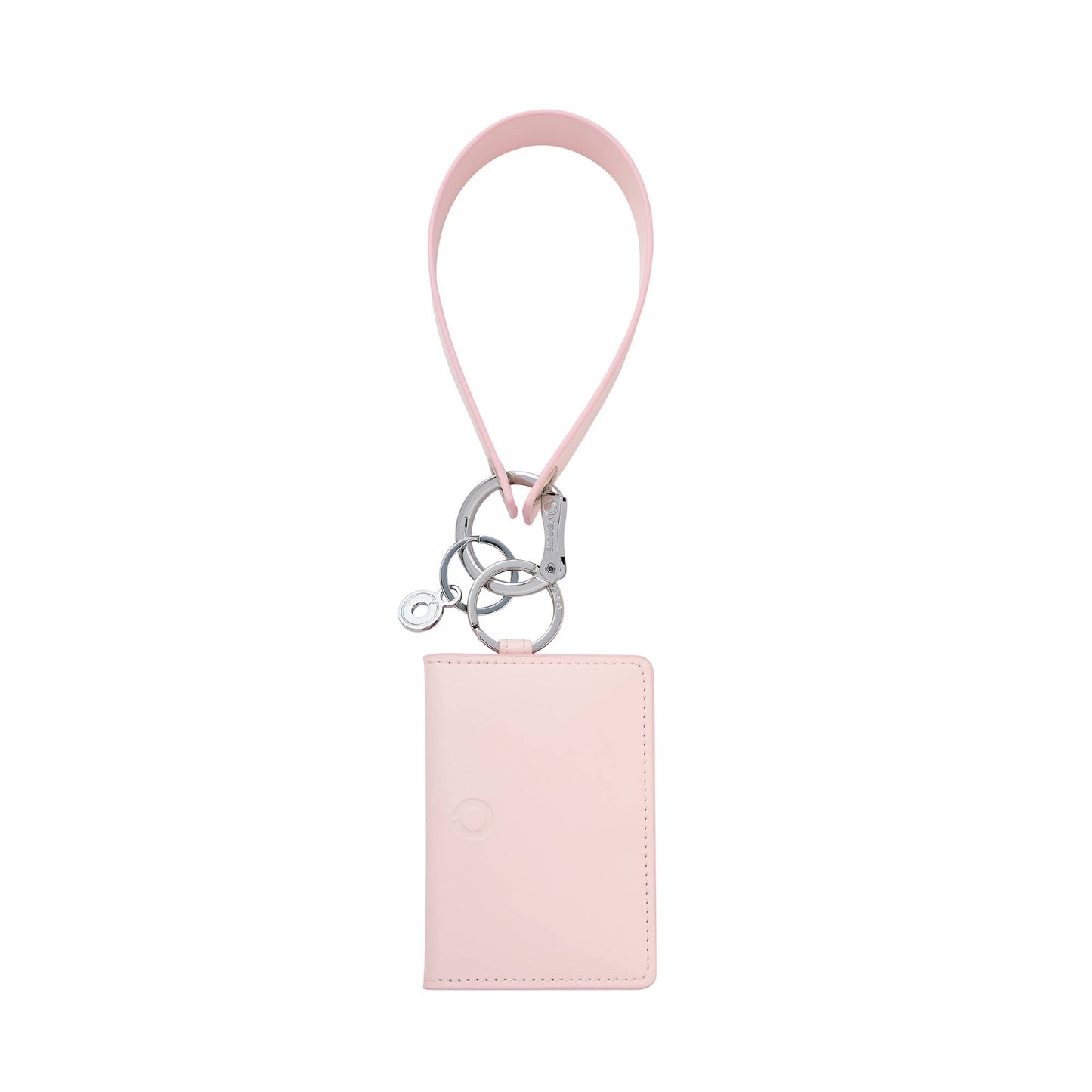 Pink Leather Loop Keychain