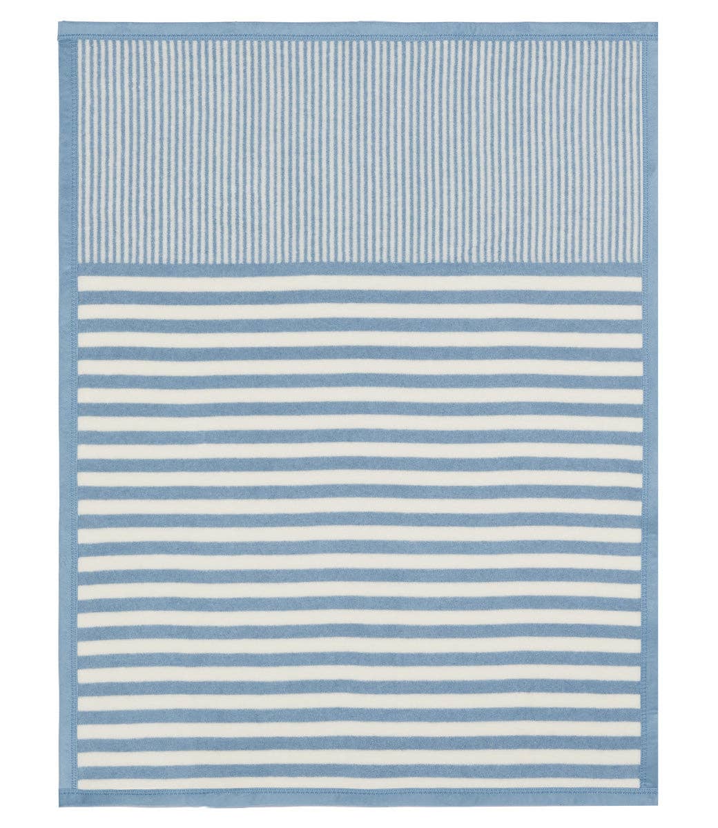 Fog Sweet Pea Stripe Mini Blanket