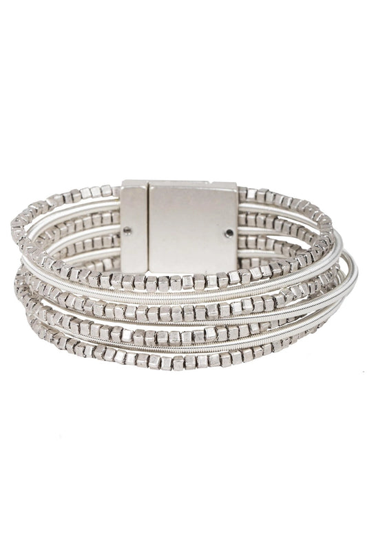 Scarlett Metallic Beaded Bracelet