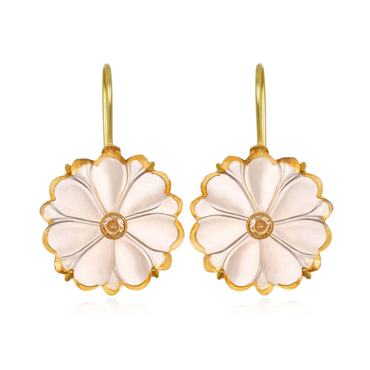 Champagne Magnolia Earrings