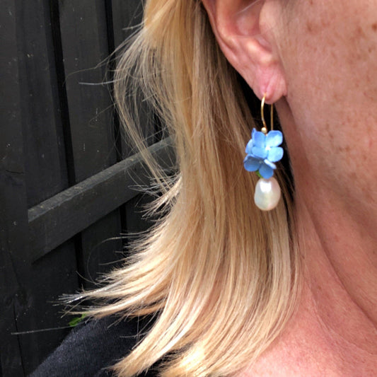 Hydrangea Pearl Earrings