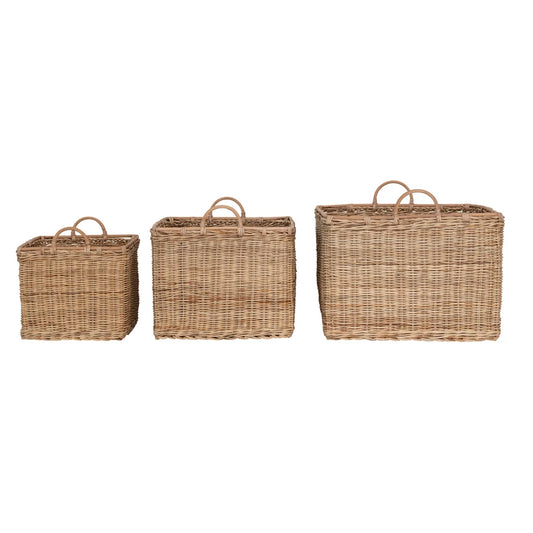 Rattan Baskets w/ Handles