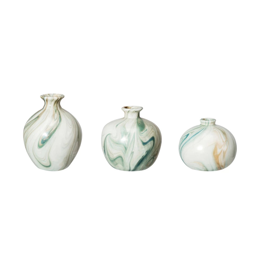 Marbled Design Vases