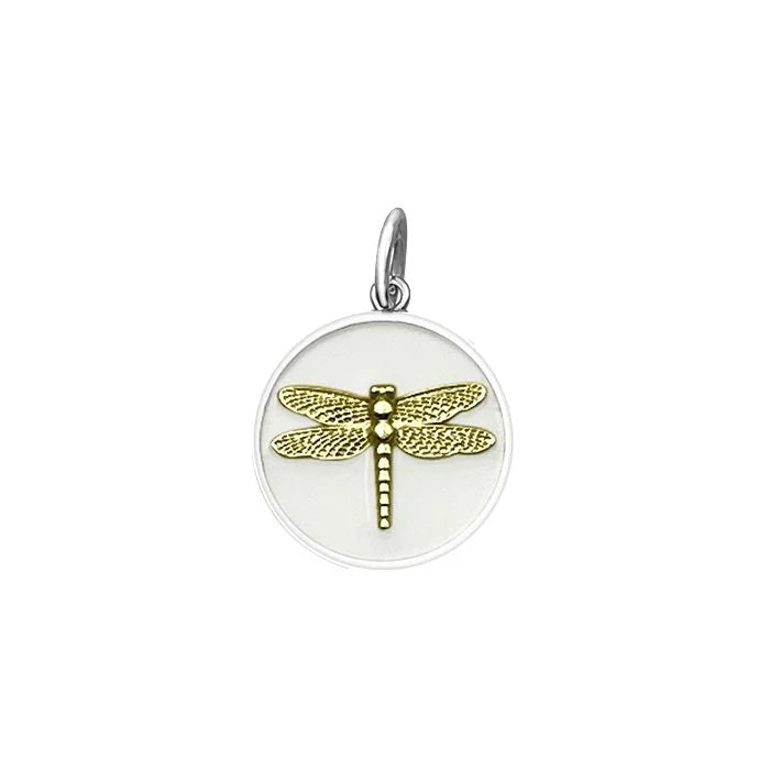 Dragonfly Alpine White Gold Small Pendant