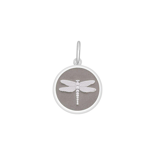 Dragonfly Driftwood Silver Small Pendant