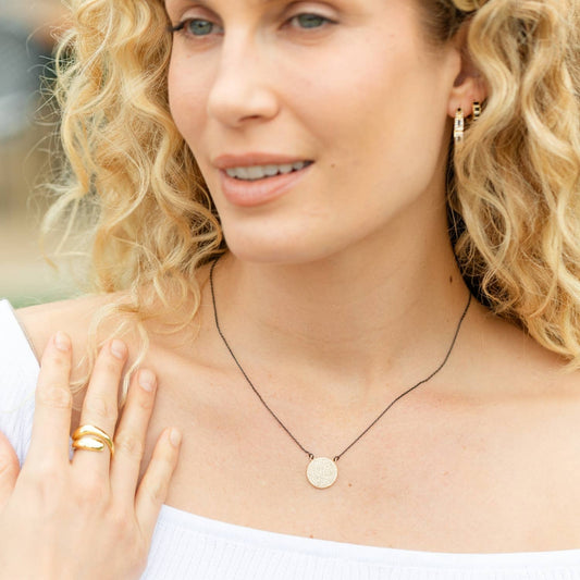 Pave Circle Necklace