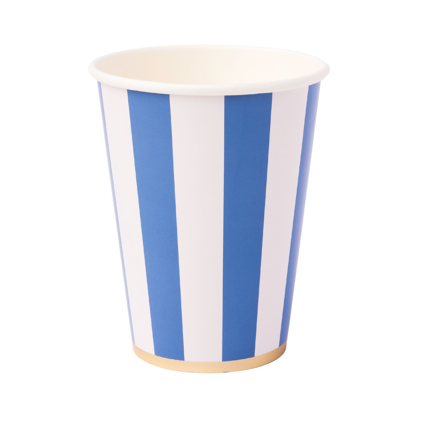 Palisades Blue Cabana Stripe Cups