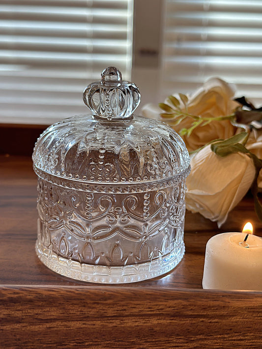 Crystal Crown Storage Jar