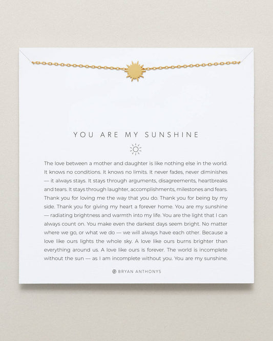You Are My Sunshine Icon Necklace