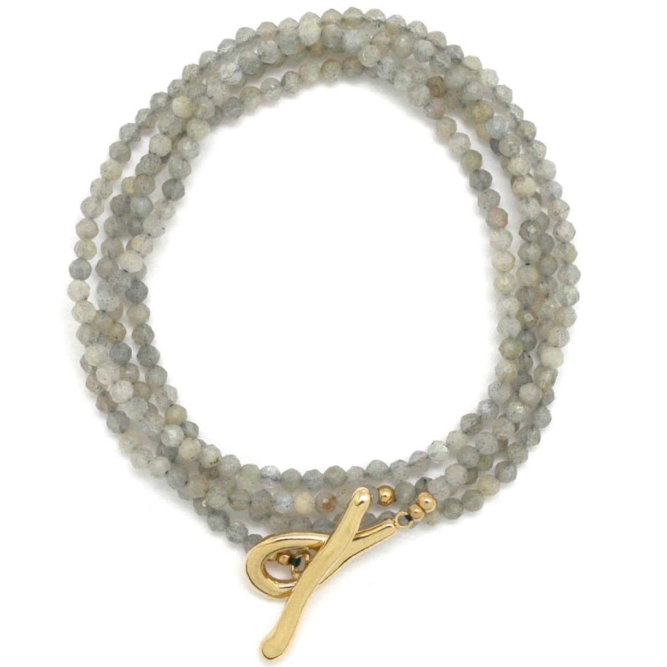 Labradorite Stone Long Necklace