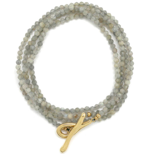 Labradorite Stone Long Necklace