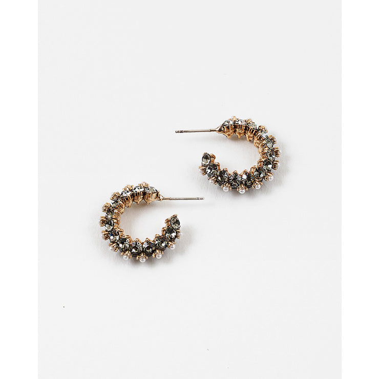 Black Diamond Pearl Earrings