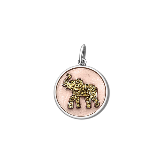 Elephant Pink Gold Small Pendant