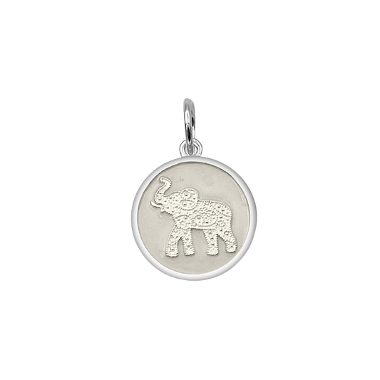 Elephant Ivory Silver Small Pendant