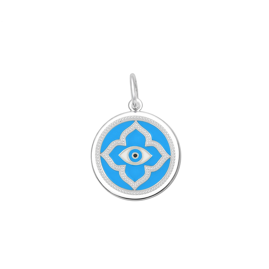 Evil Eye Turquoise Silver Small Pendant