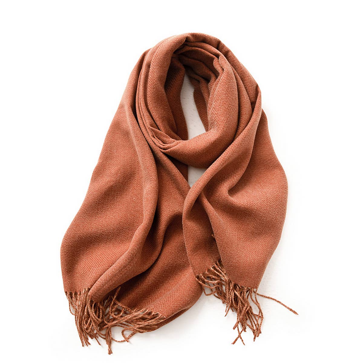 Faux Cashmere Tassels Scarf