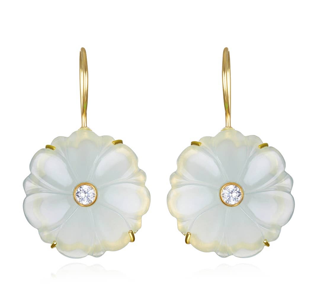 Sage Magnolia Earrings