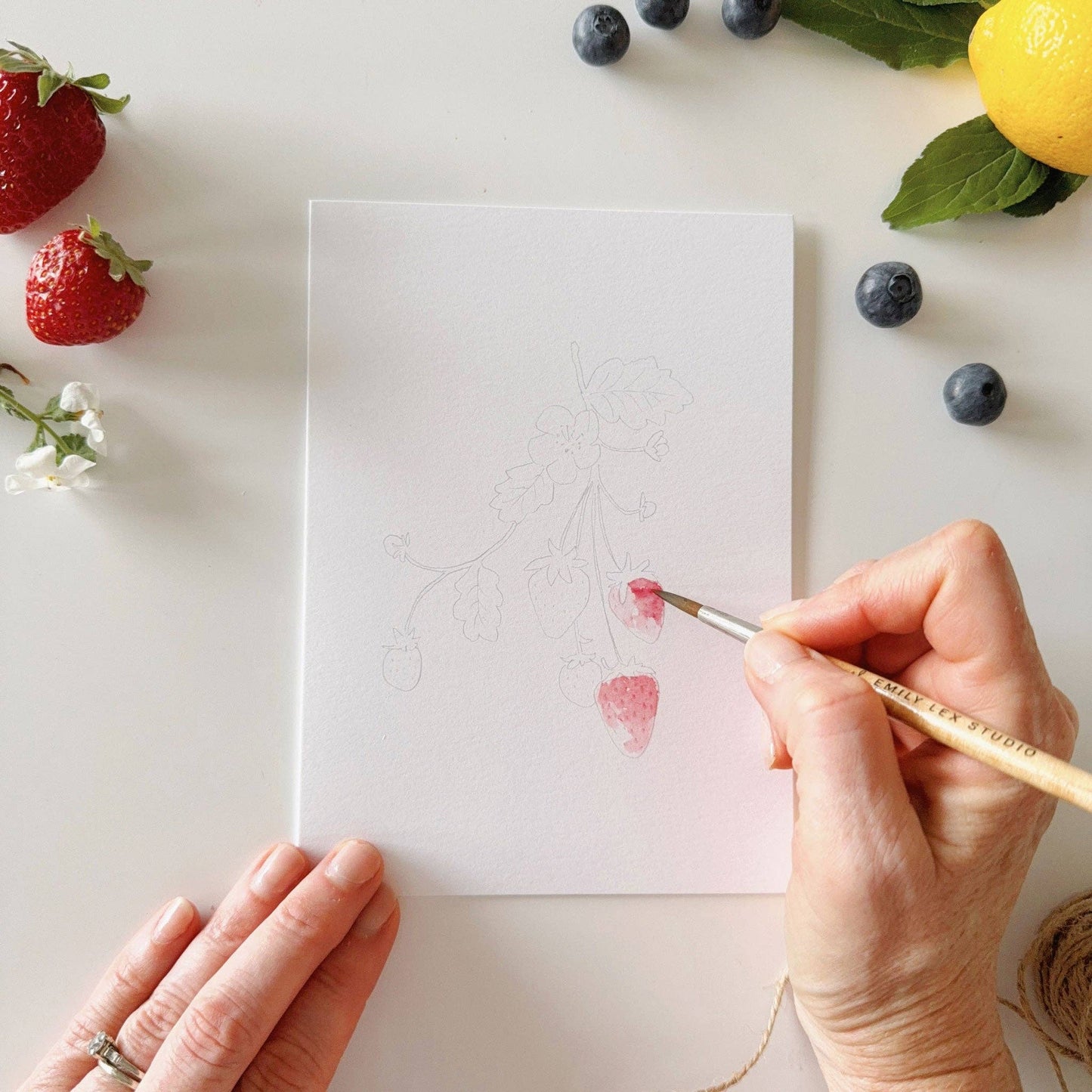 Fruit  Watercolor Notecards
