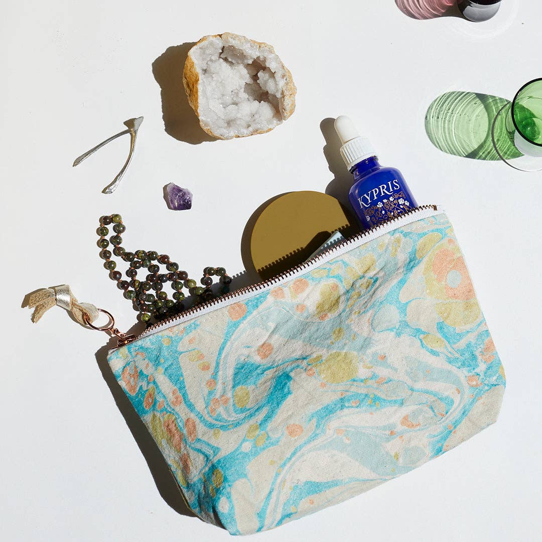 Marbled Large Pouch Bag
