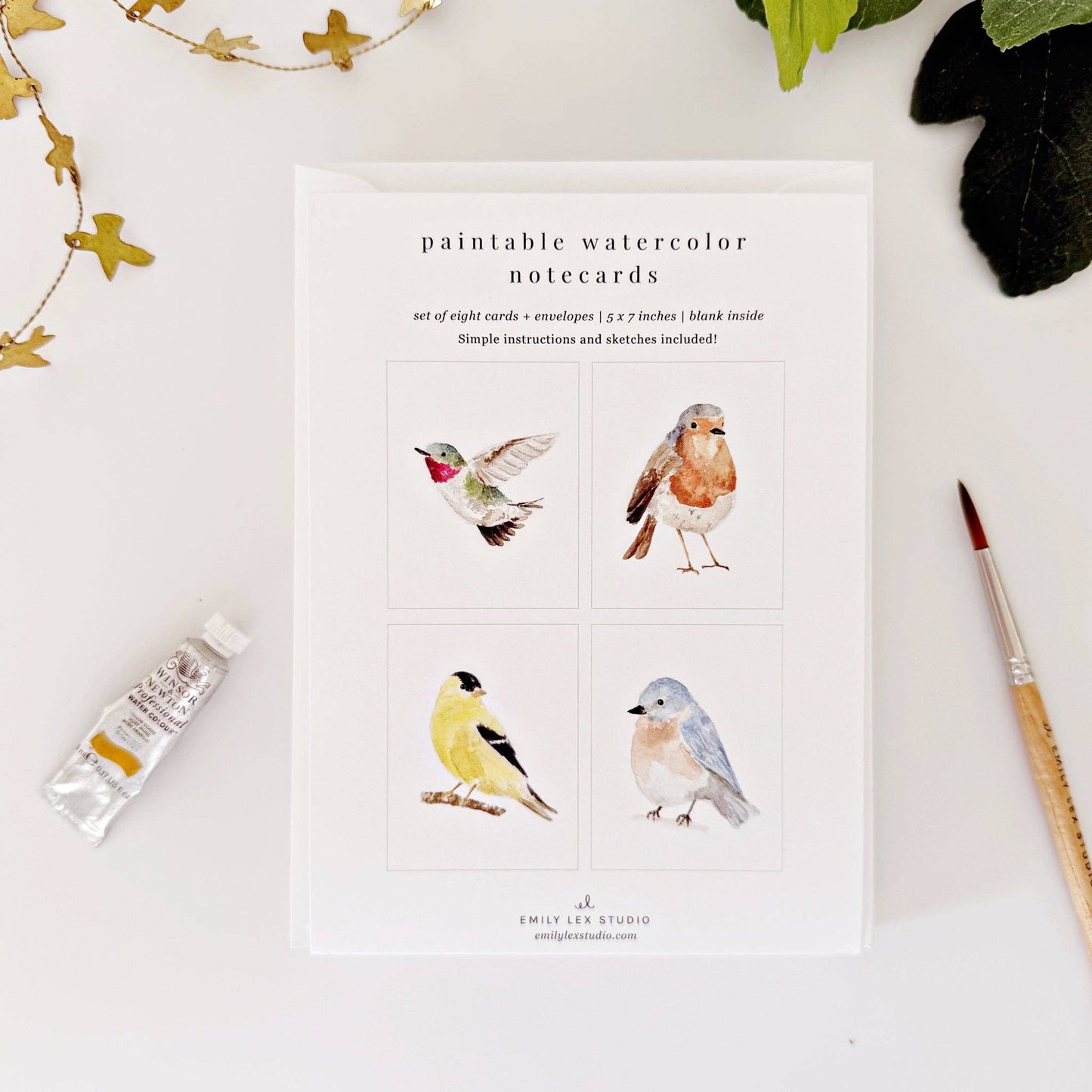 Backyard Birds Watercolor Notecards