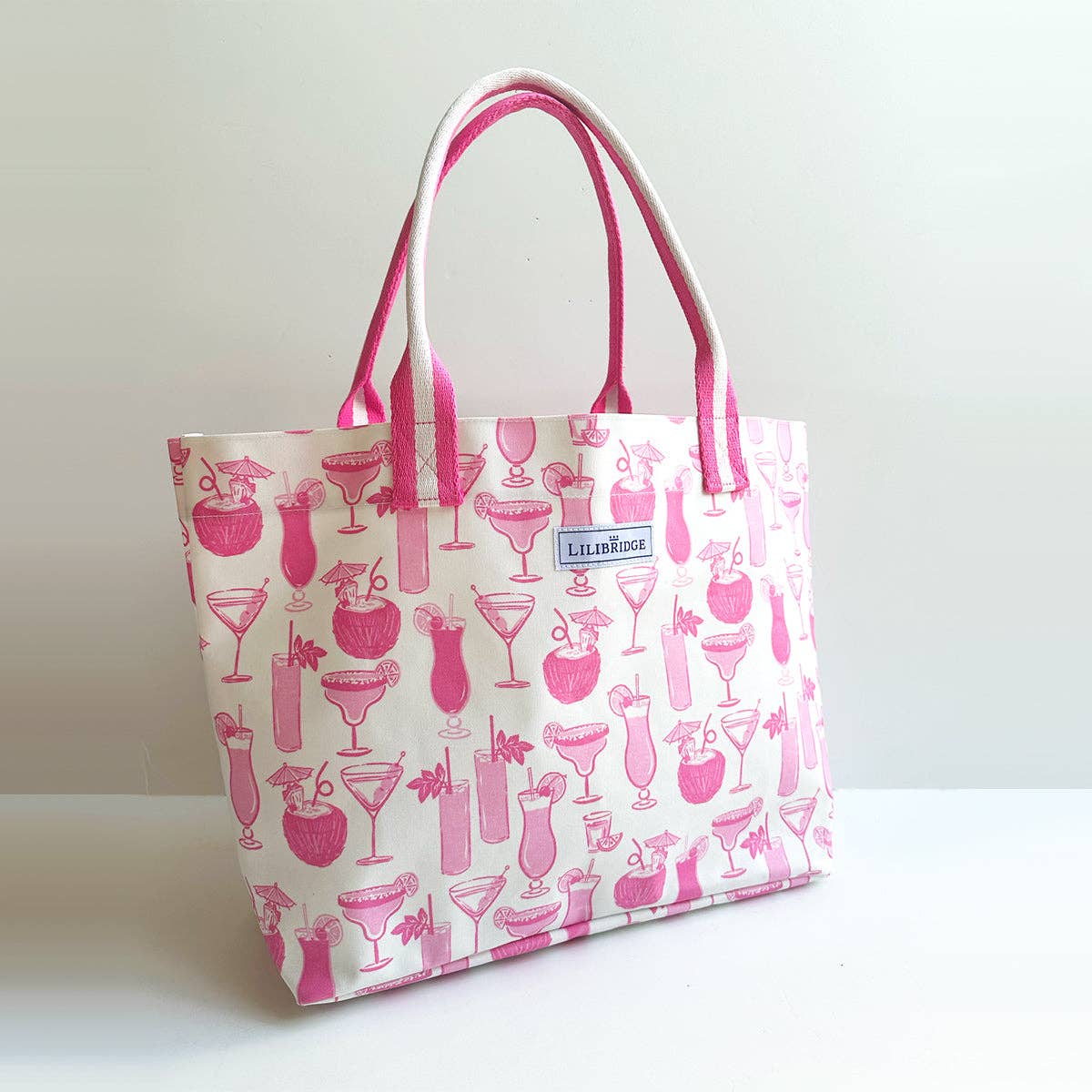 Pink Cocktails Live Love Tote