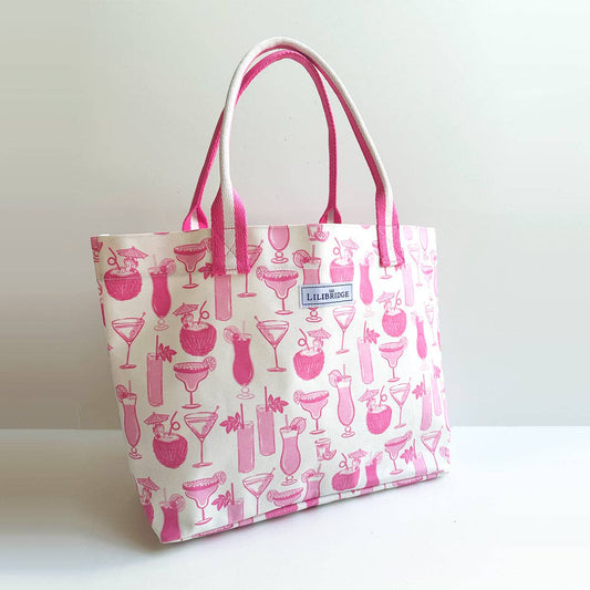 Pink Cocktails Live Love Tote