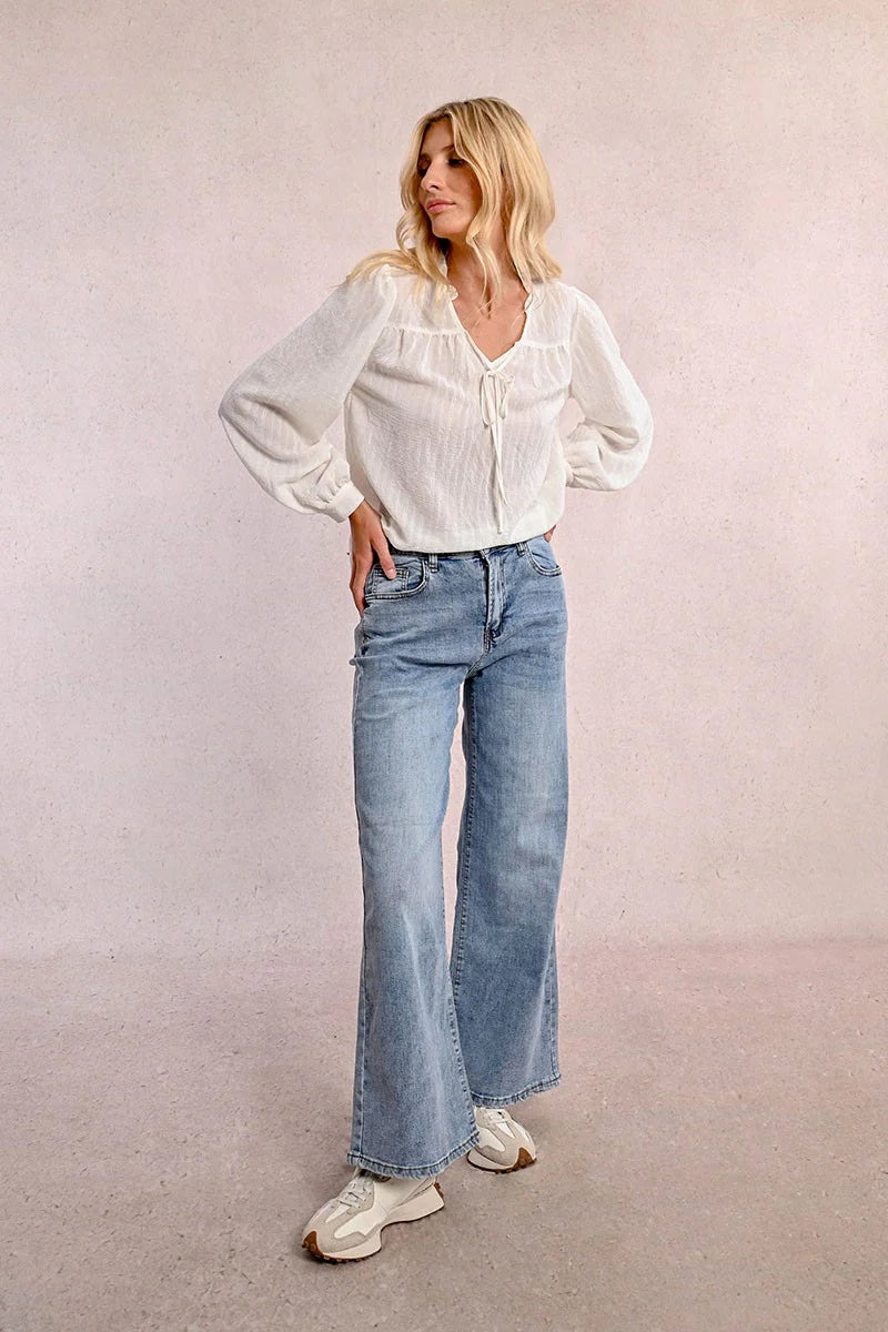 MB High Waist Wide Leg Jeans