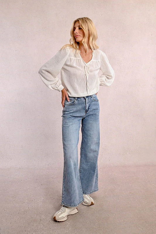 MB High Waist Wide Leg Jeans