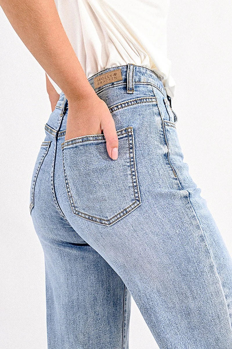 MB High Waist Wide Leg Jeans