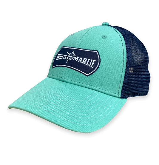 Spearmint Navy White Marlie Trucker Hat