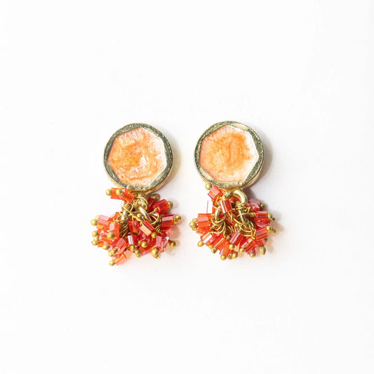 Coral Kimberly Earrings