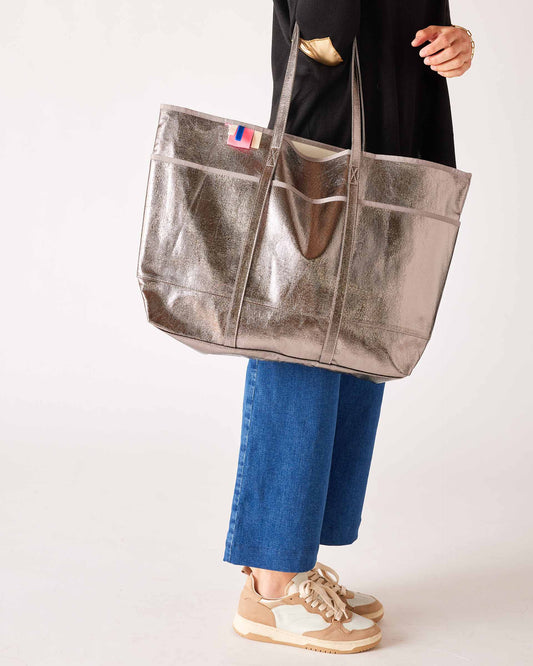 La Plage Metallic Tote