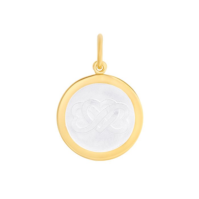 Mother & Son Alpine White Gold Small Pendant