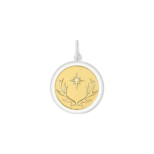 North Star Mixed Metal Gold Center Small Pendant