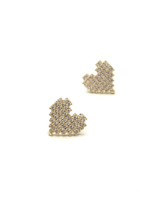 Ami Heart Stud Earrings