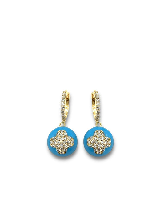 Ava Huggie Drop Earrings