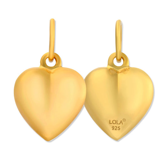 Puffy Heart Gold Small Pendant