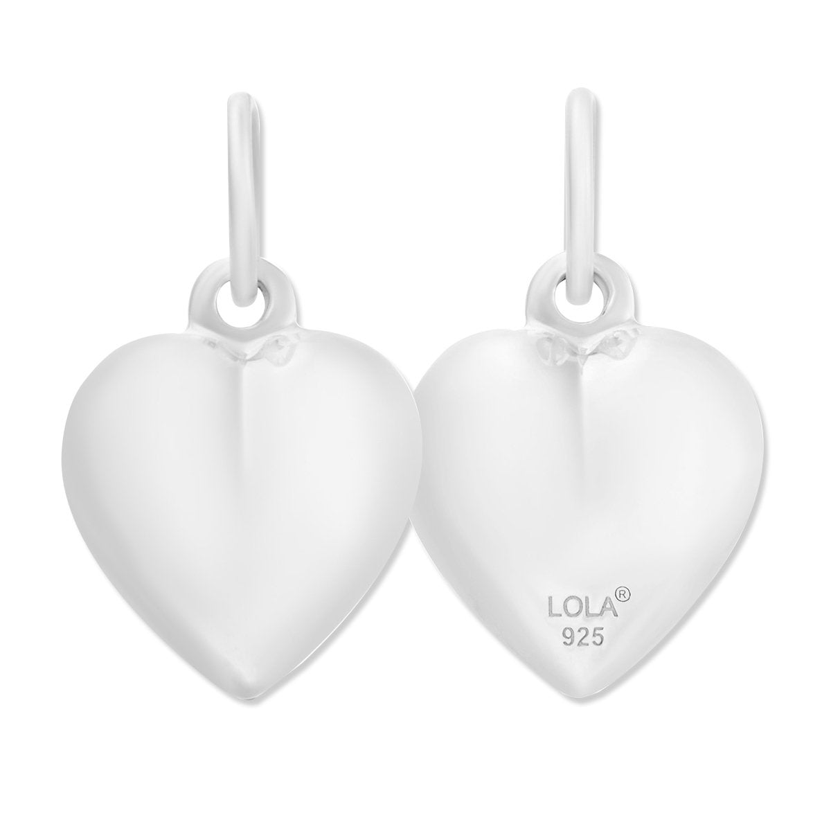 Puffy Heart Silver Small Pendant