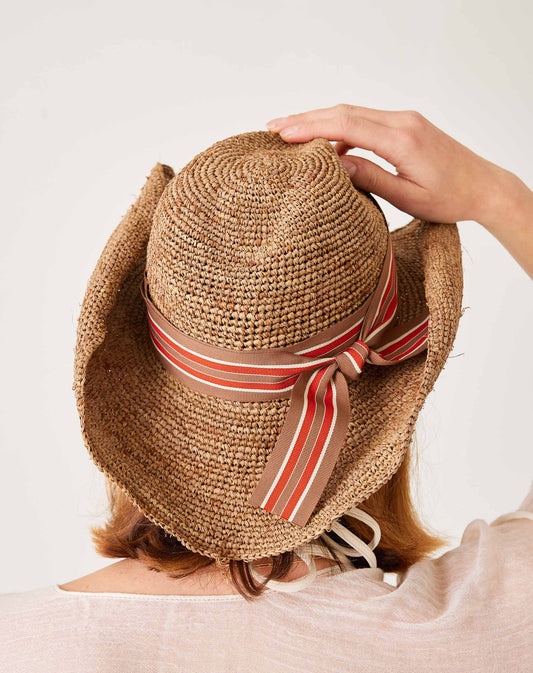 Stripe Seagrove Straw Hat