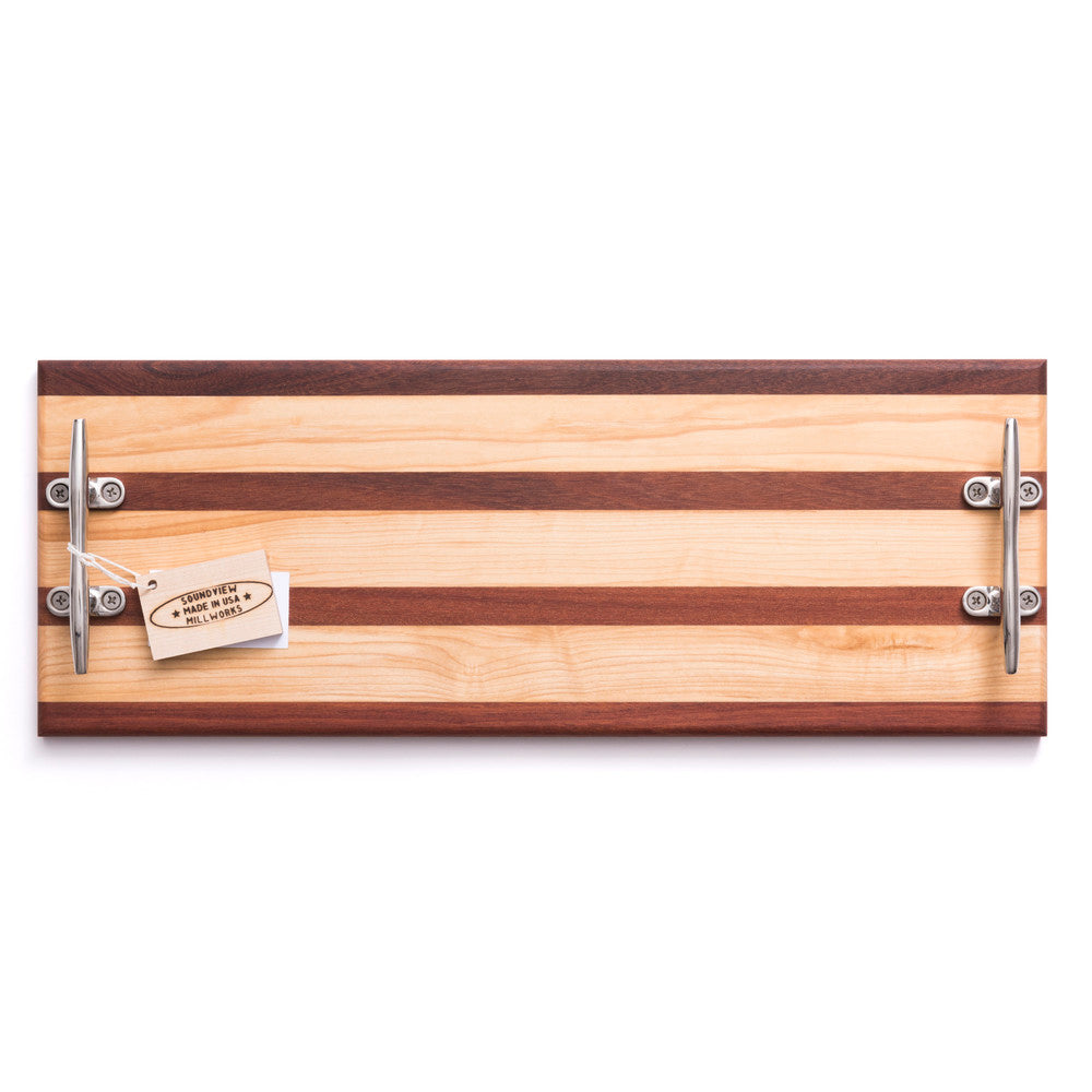Double Cleat Stripe Serving Board